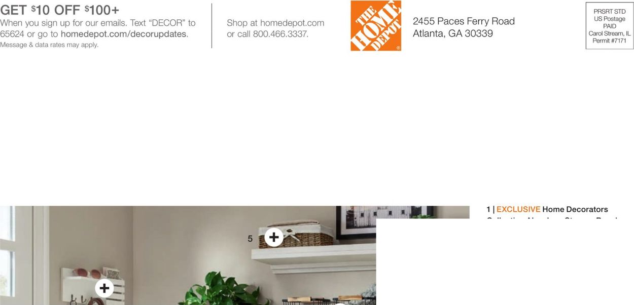 Home Depot Ad from 12/30/2019
