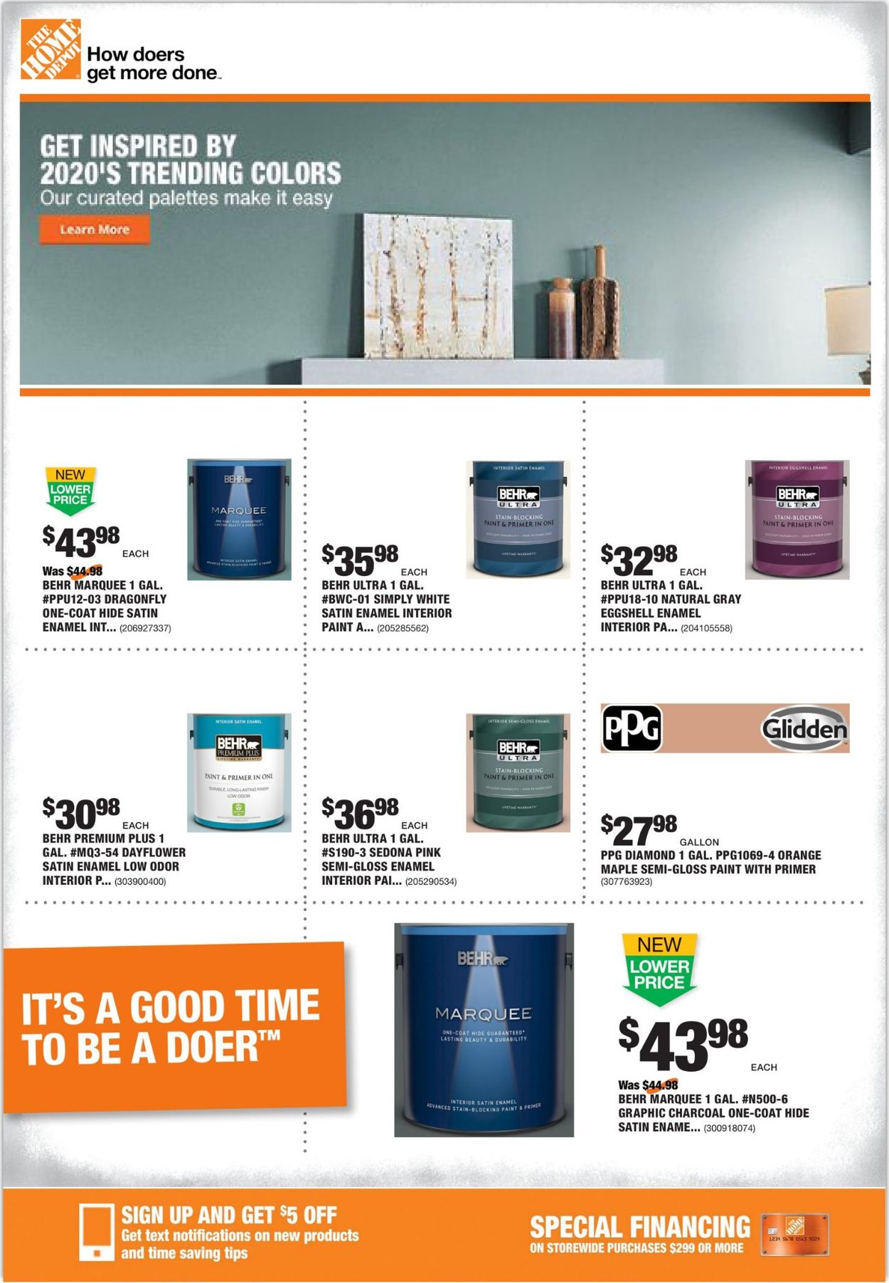 Home Depot Ad from 02/27/2020