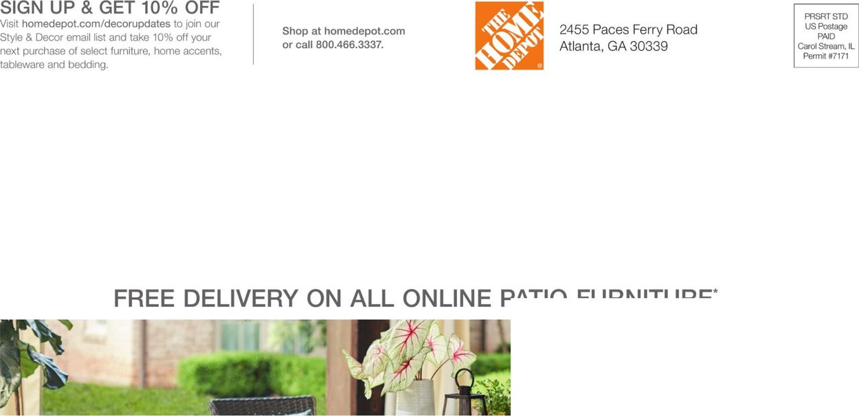 Home Depot Ad from 04/20/2020