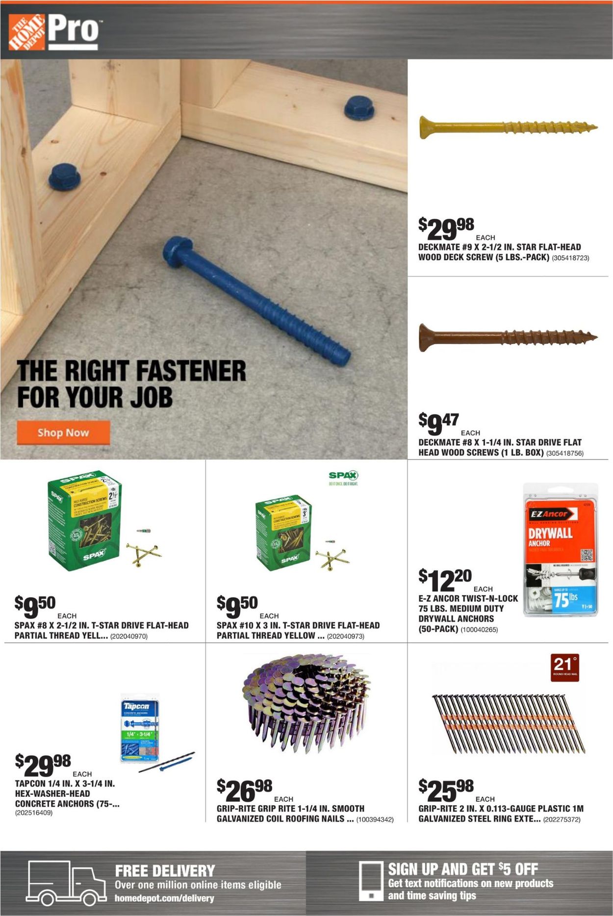 Home Depot Ad from 08/03/2020