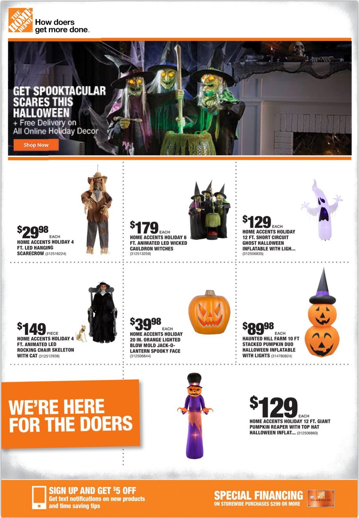 Home Depot Ad from 10/08/2020
