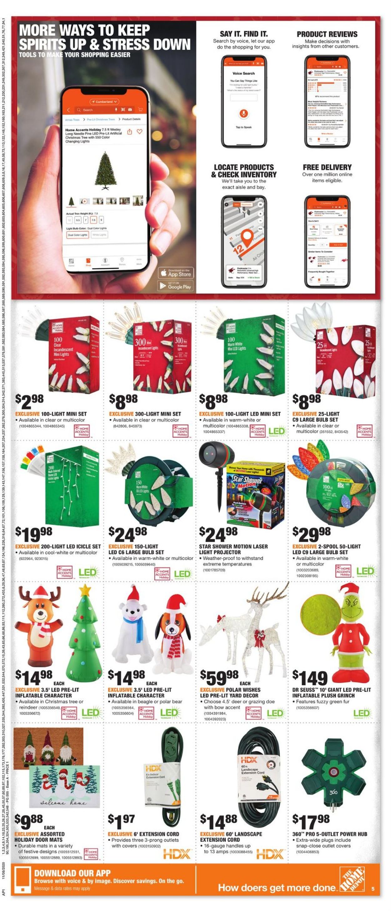 Home Depot Ad from 11/08/2020