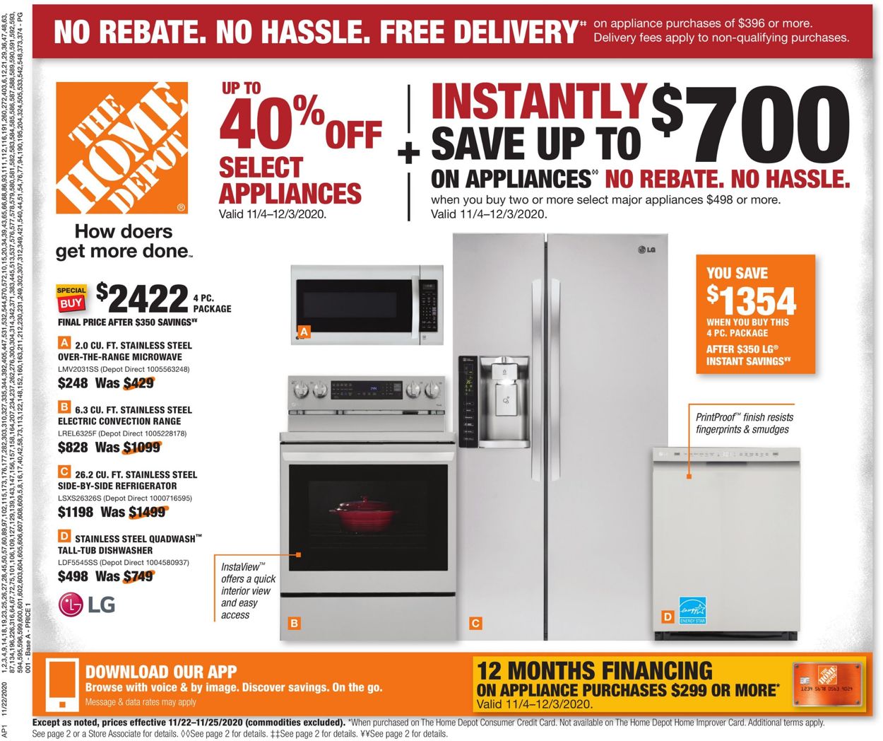Home Depot Ad from 11/16/2020