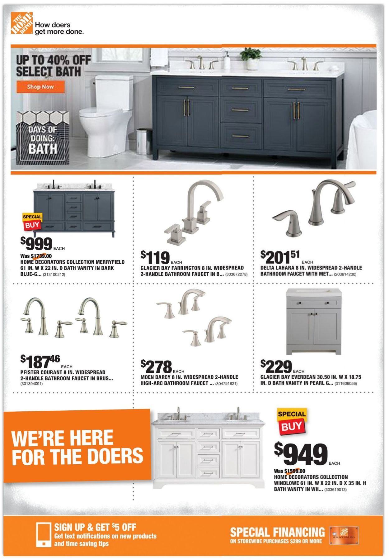 Home Depot Ad from 01/21/2021