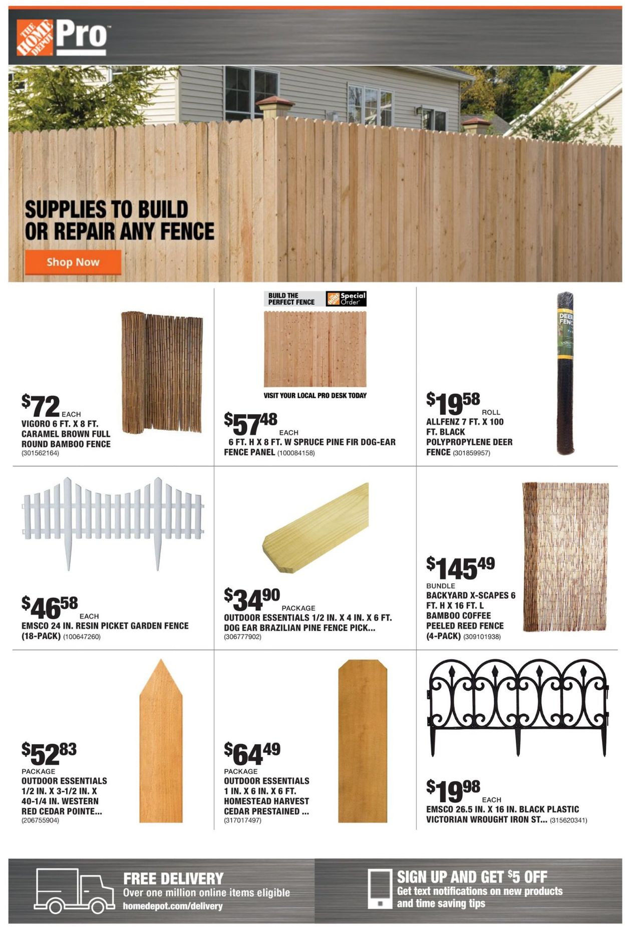 Home Depot Ad from 08/30/2021