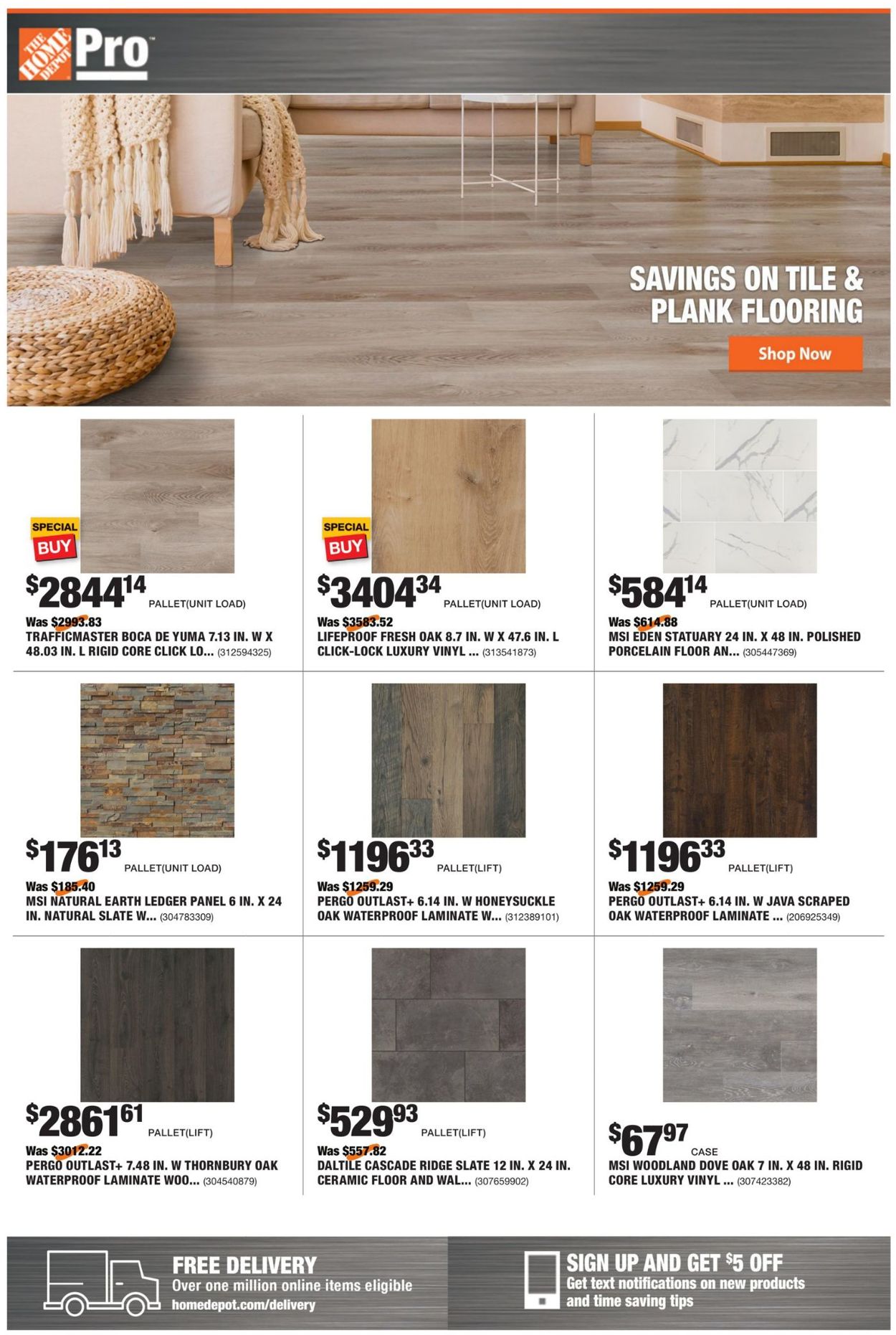 Home Depot Ad from 10/18/2021