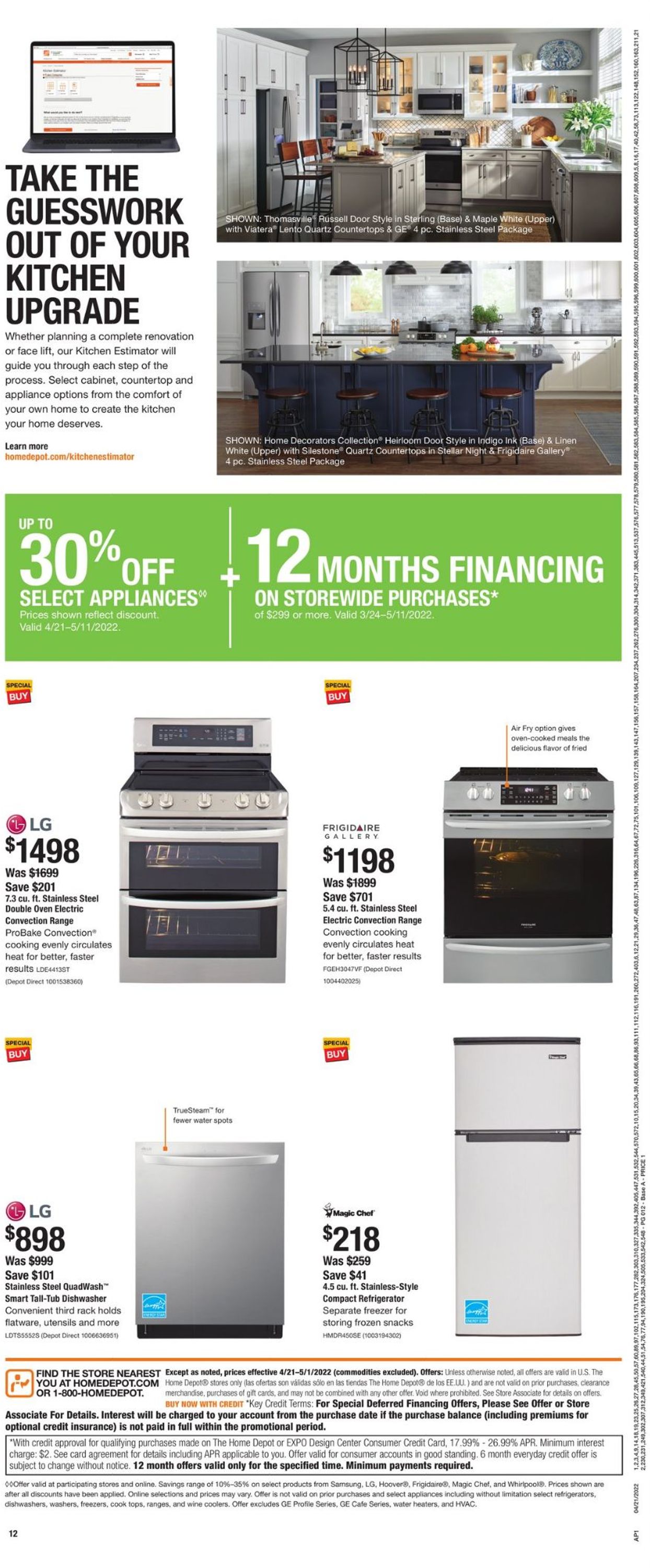 Home Depot Ad from 04/21/2022
