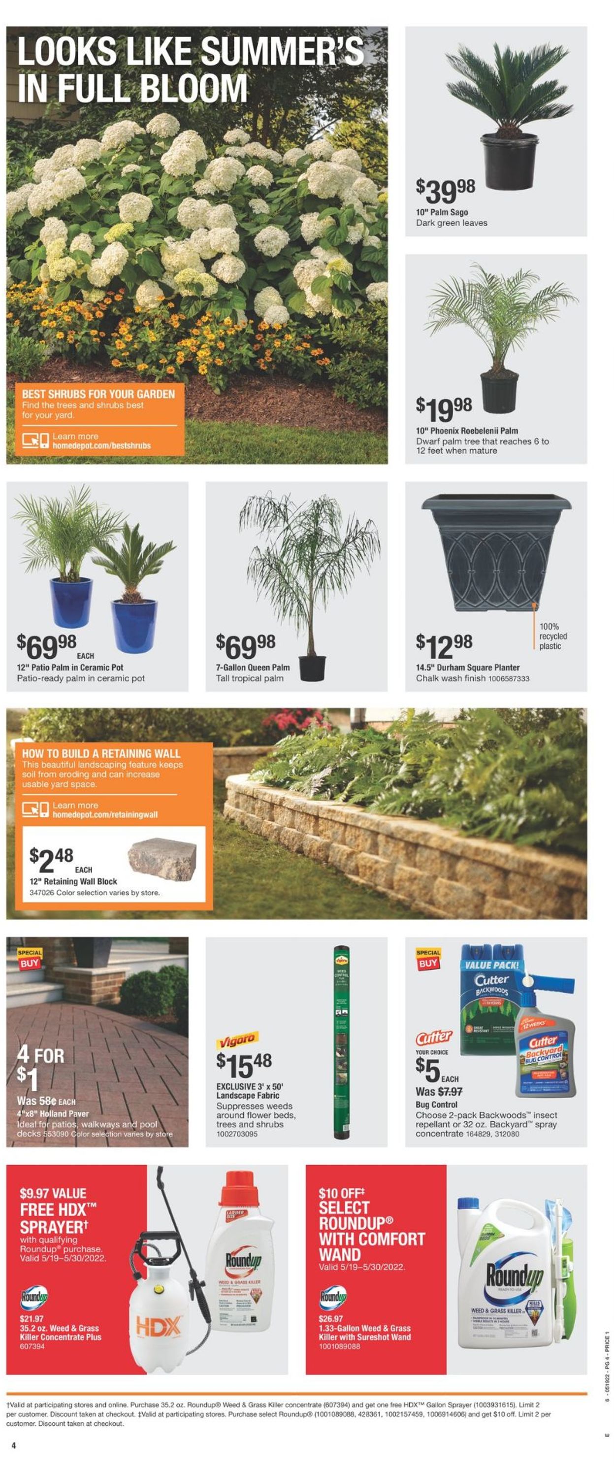 Home Depot Ad from 05/19/2022