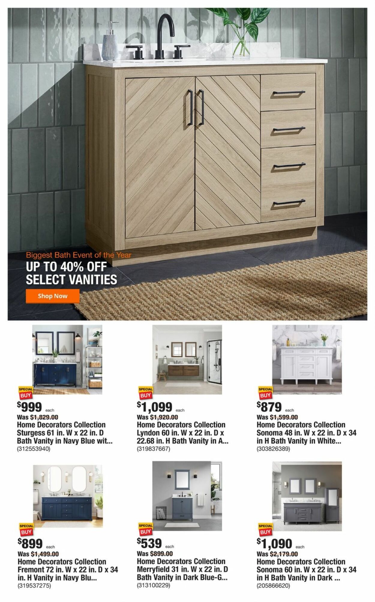 Home Depot Ad from 01/26/2023