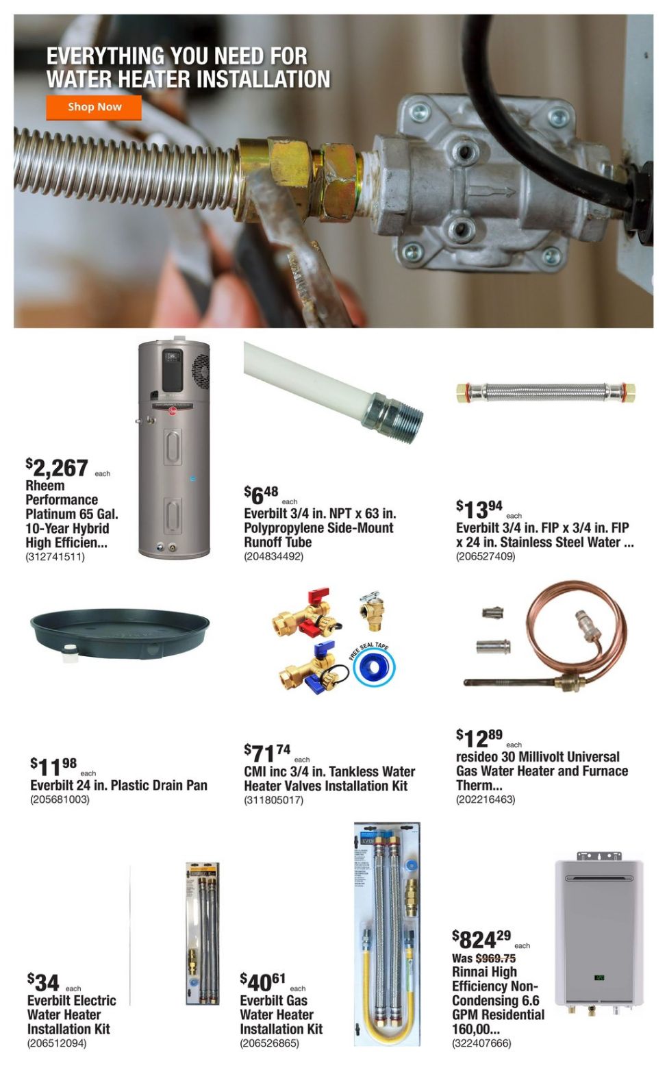 Home Depot Ad from 10/16/2023