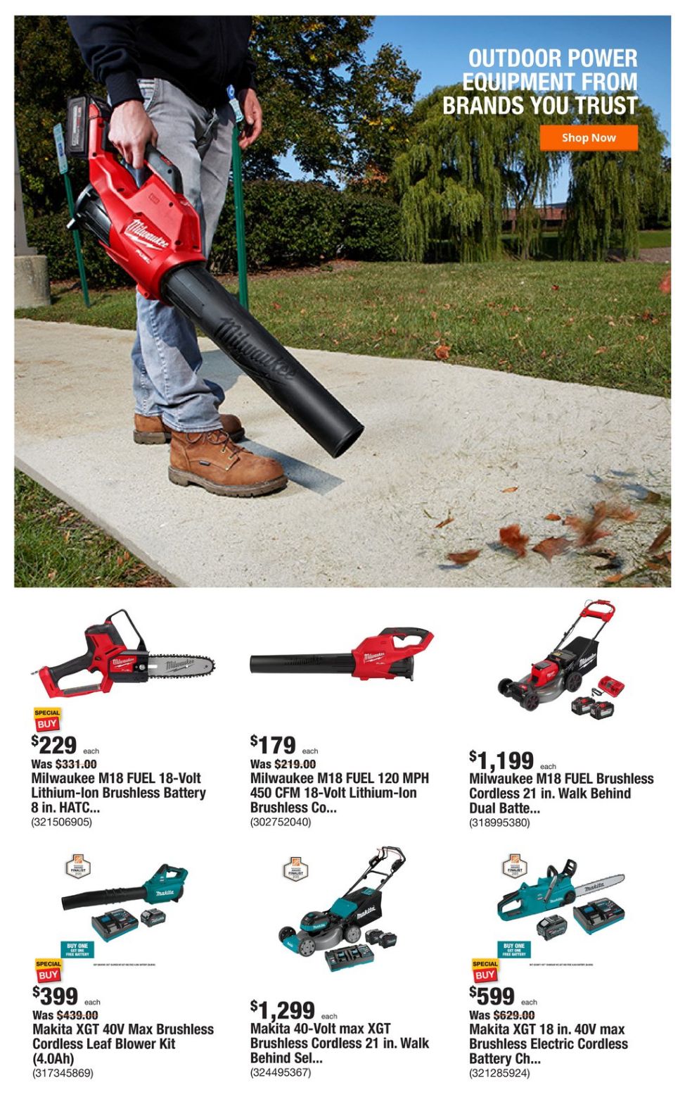 Home Depot Ad from 11/20/2023