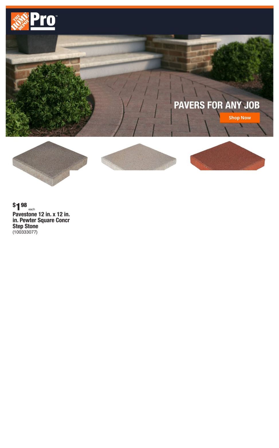 Home Depot Ad from 11/27/2023
