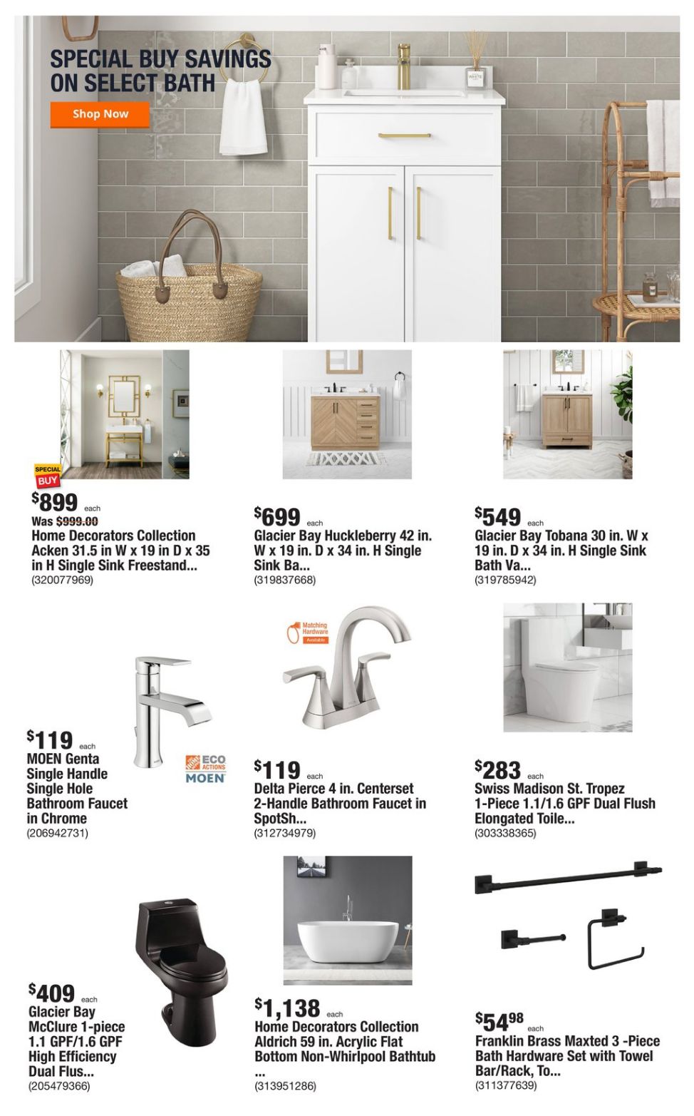 Home Depot Ad from 12/25/2023