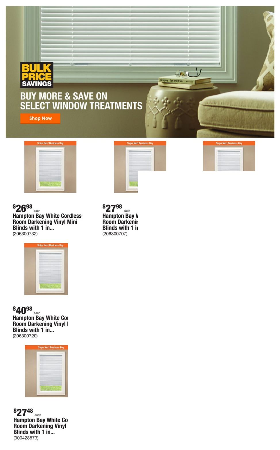 Home Depot Ad from 12/25/2023