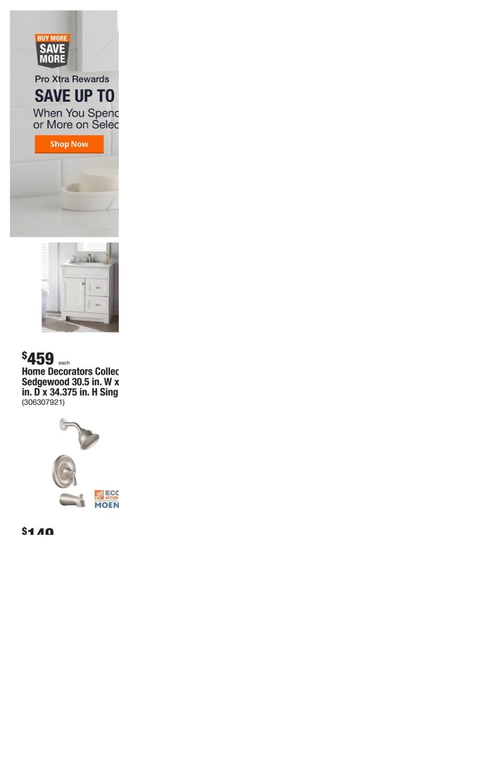 Home Depot Ad from 01/08/2024