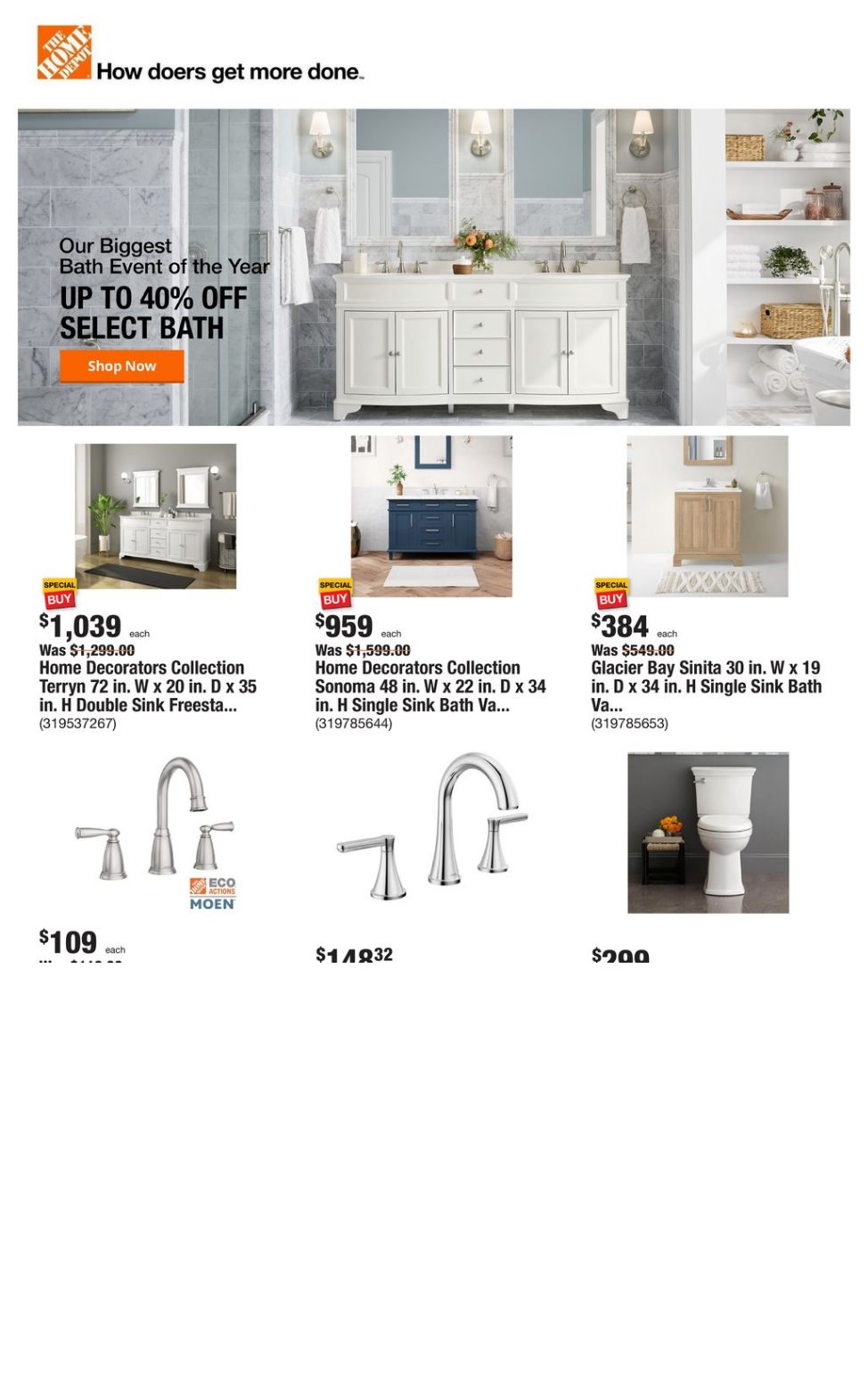 Home Depot Ad from 01/11/2024