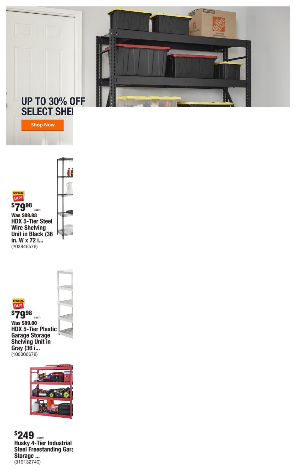Home Depot Ad from 01/15/2024