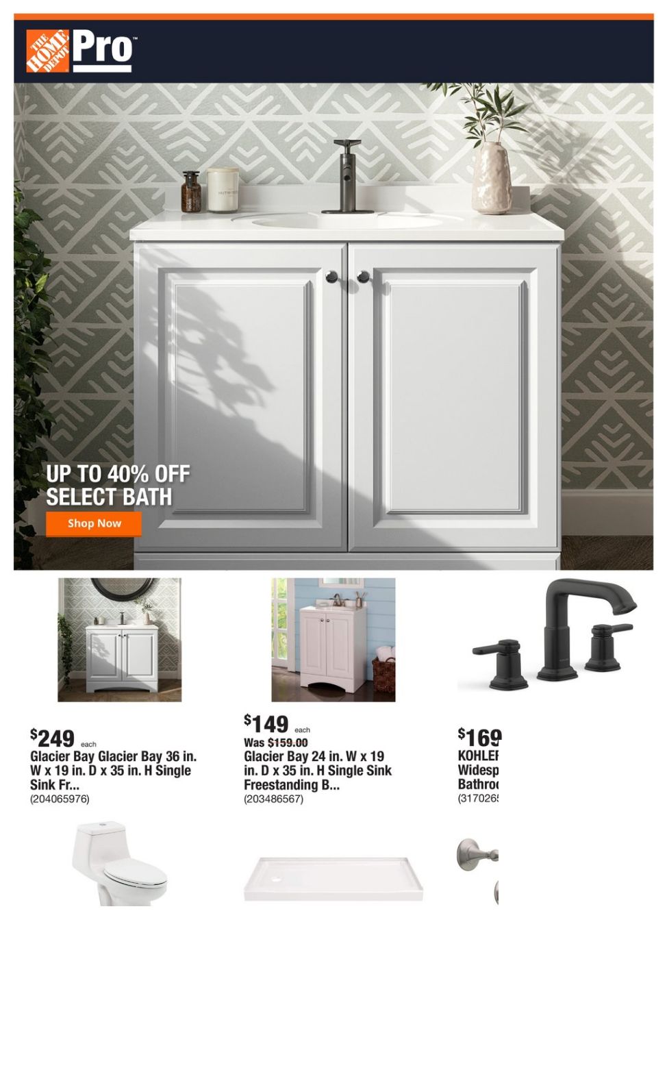 Home Depot Ad from 01/22/2024
