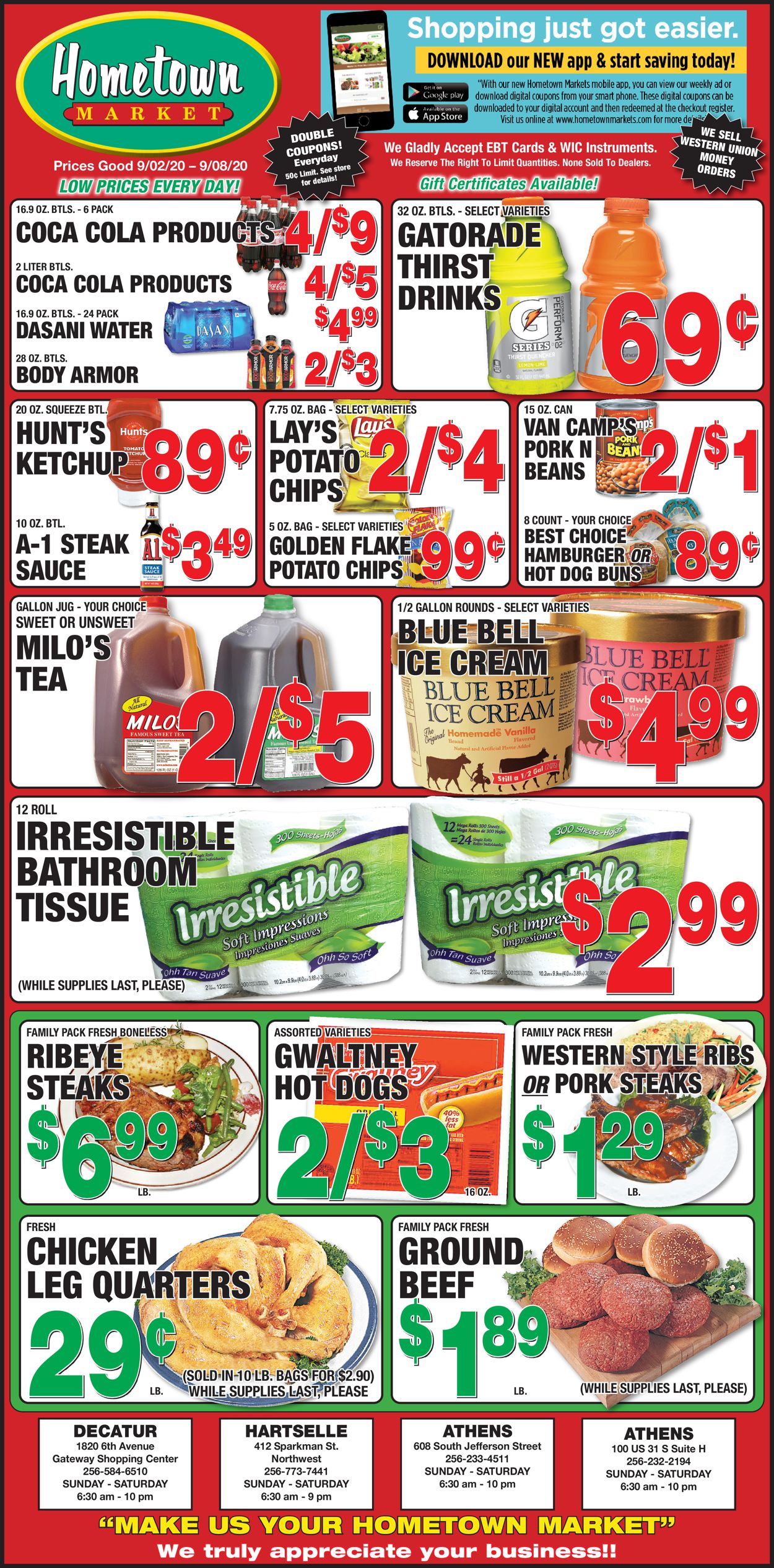 Hometown Market Ad from 09/02/2020