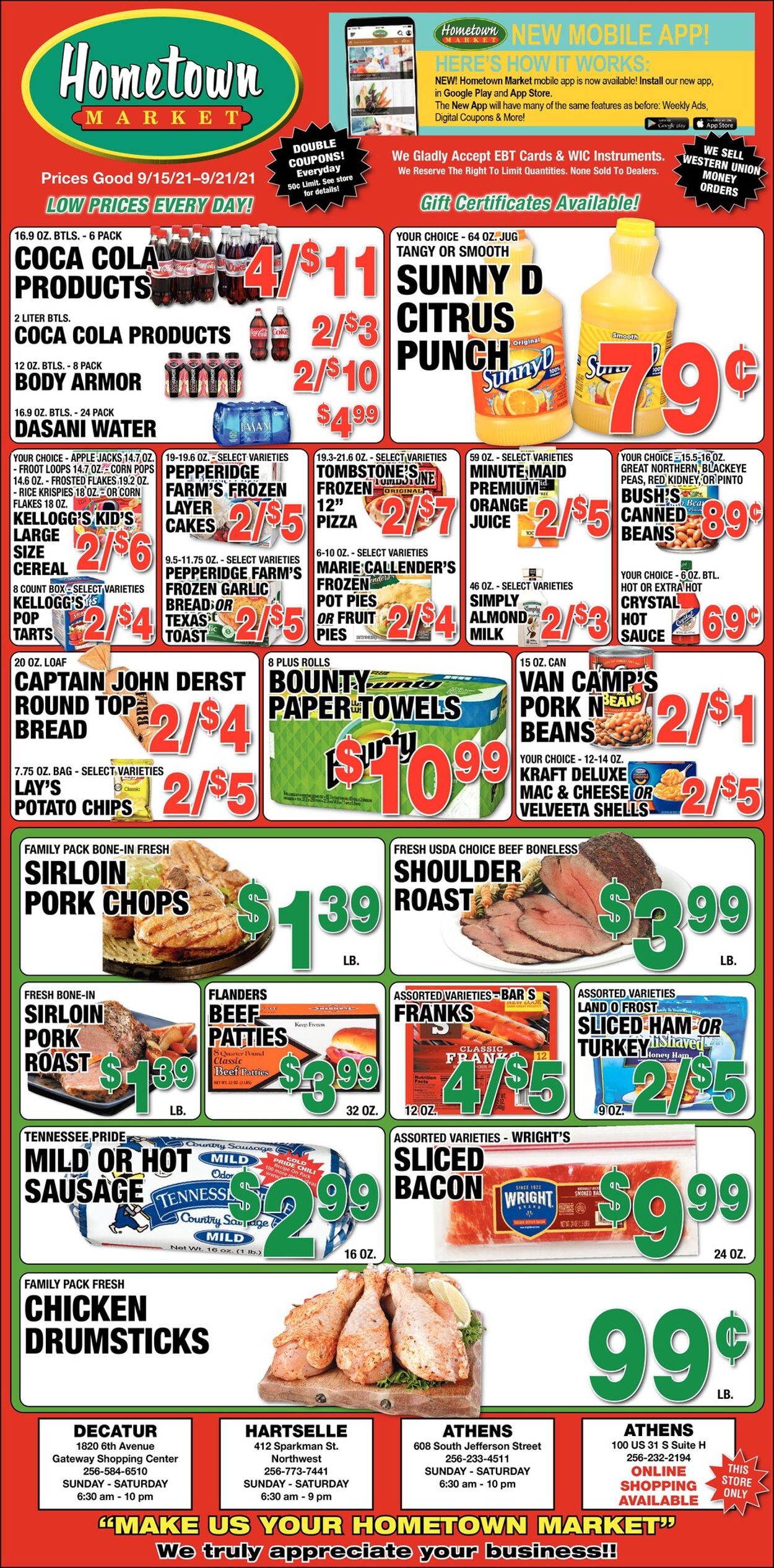 Hometown Market Ad from 09/15/2021