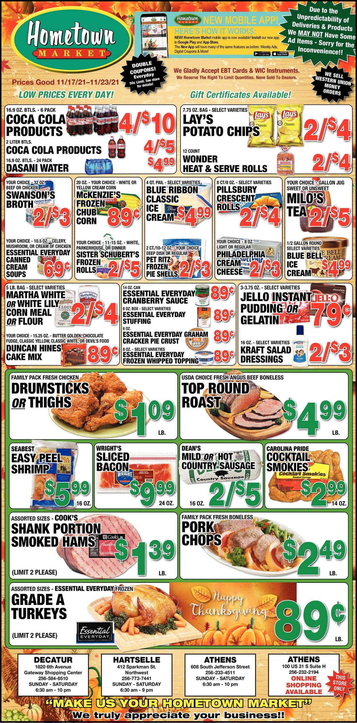 Hometown Market Ad from 11/17/2021