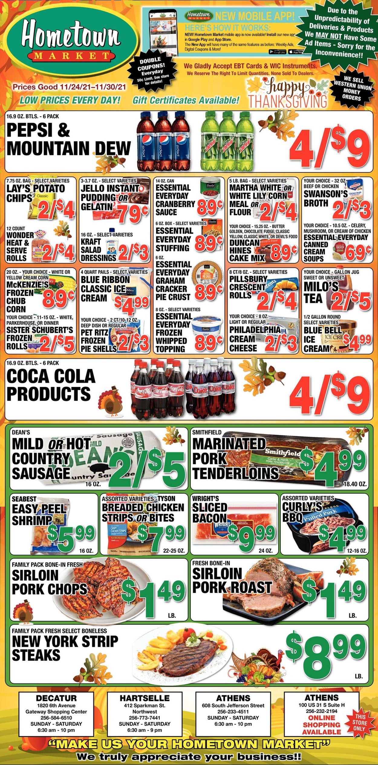 Hometown Market Ad from 11/24/2021