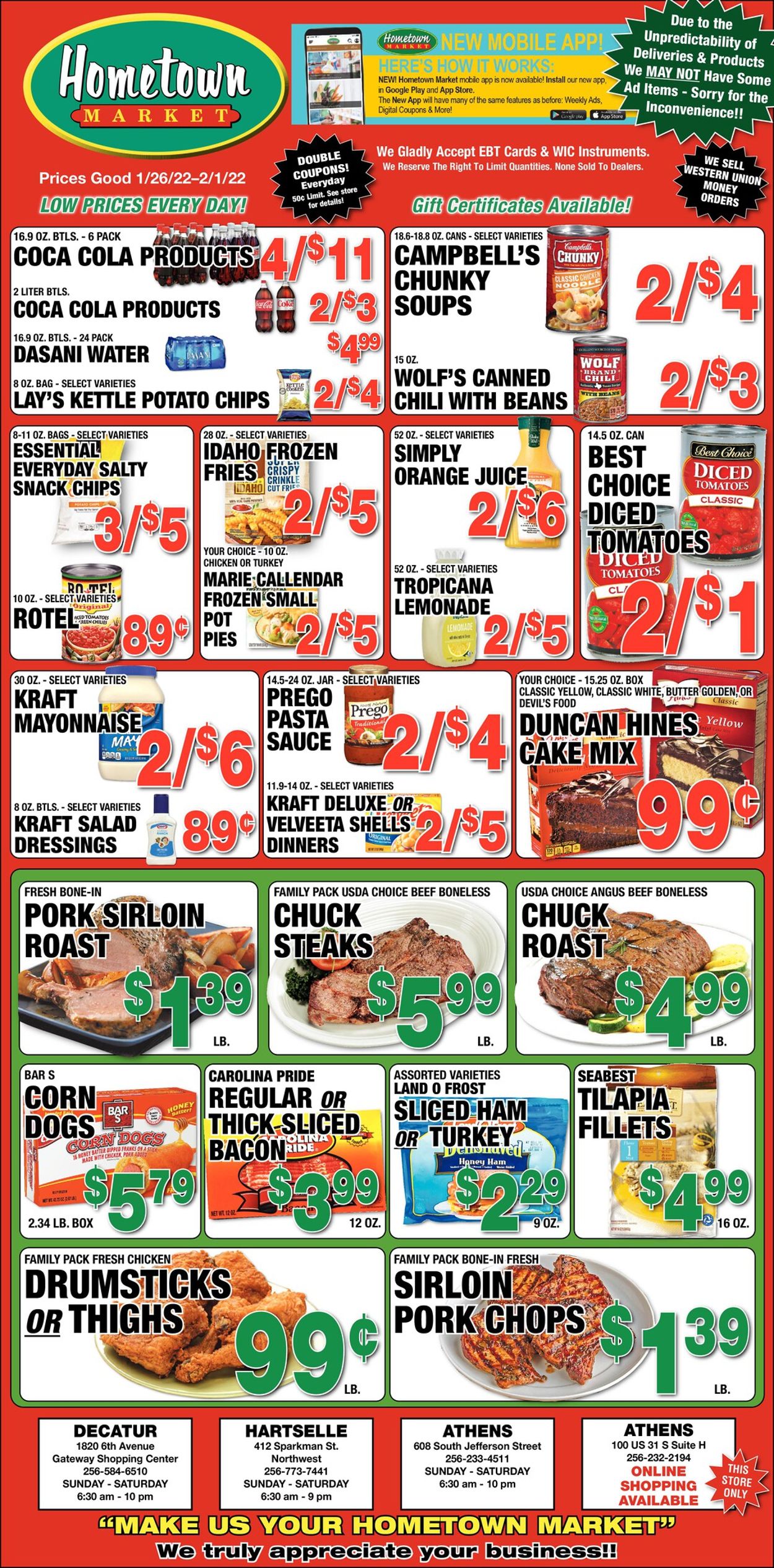 Hometown Market Ad from 01/26/2022
