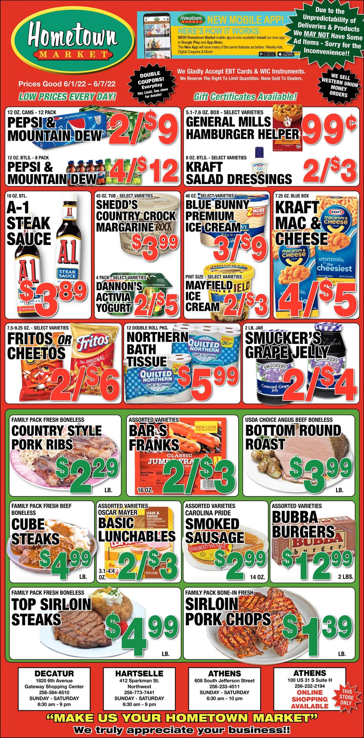 Hometown Market Ad from 06/01/2022