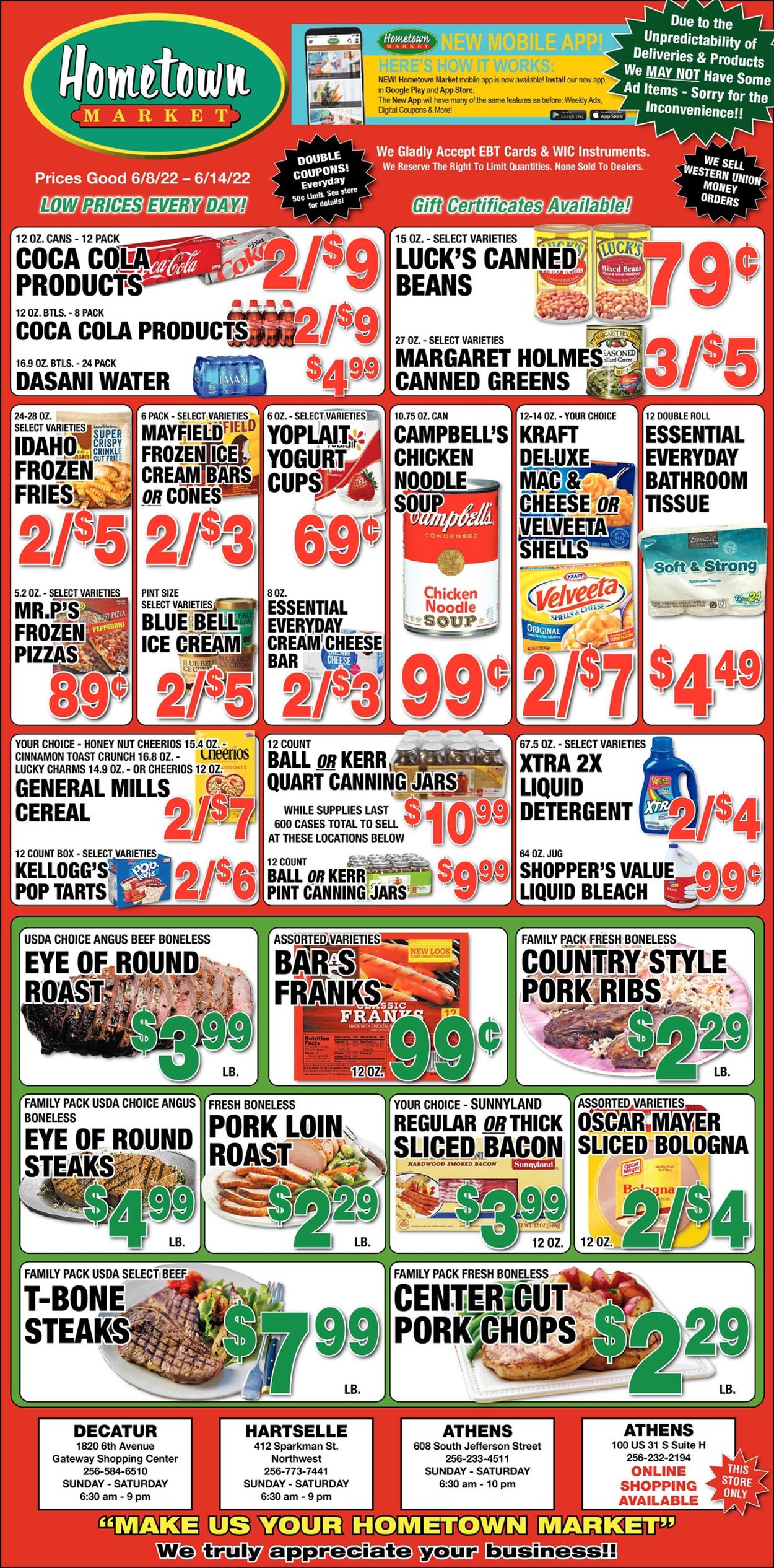 Hometown Market Ad from 06/08/2022