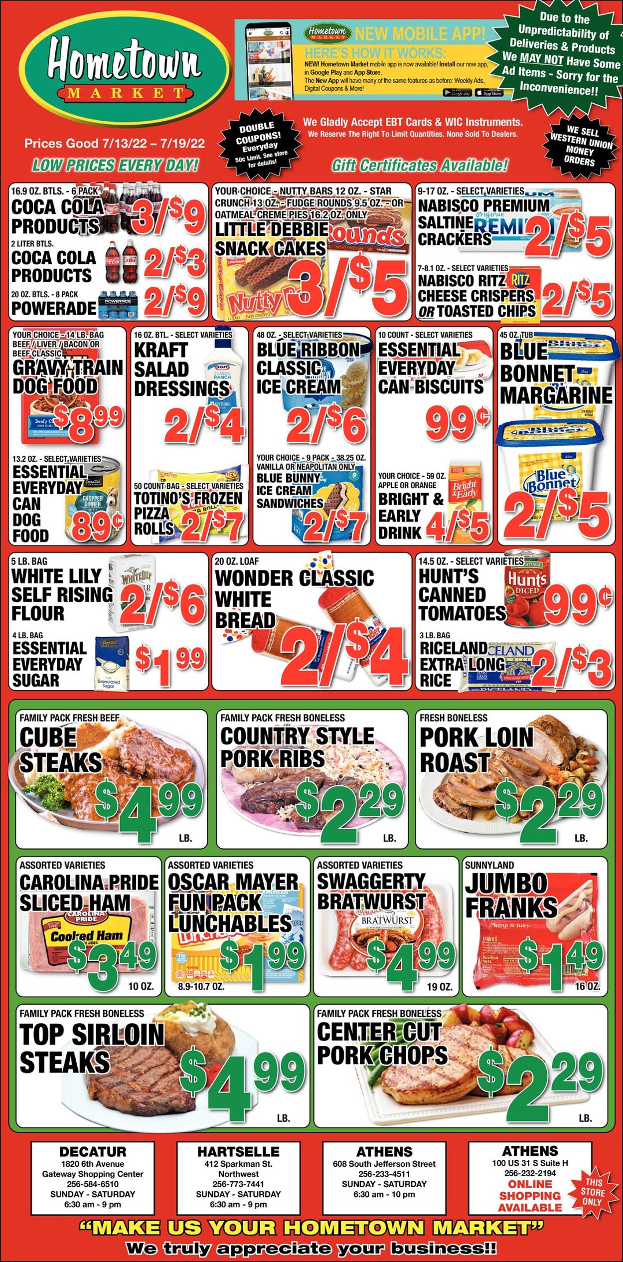 Hometown Market Ad from 07/13/2022