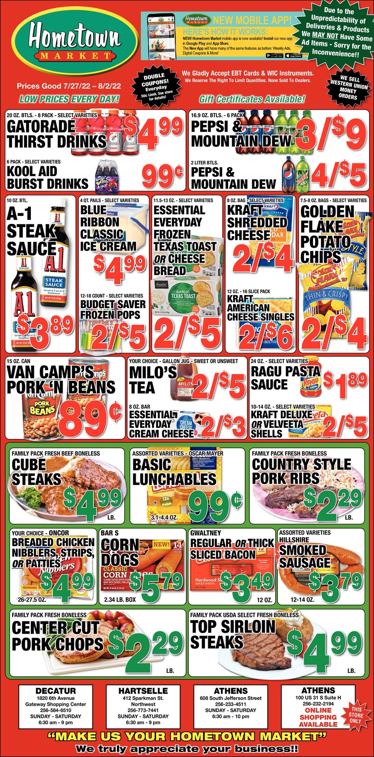 Hometown Market Ad from 07/27/2022