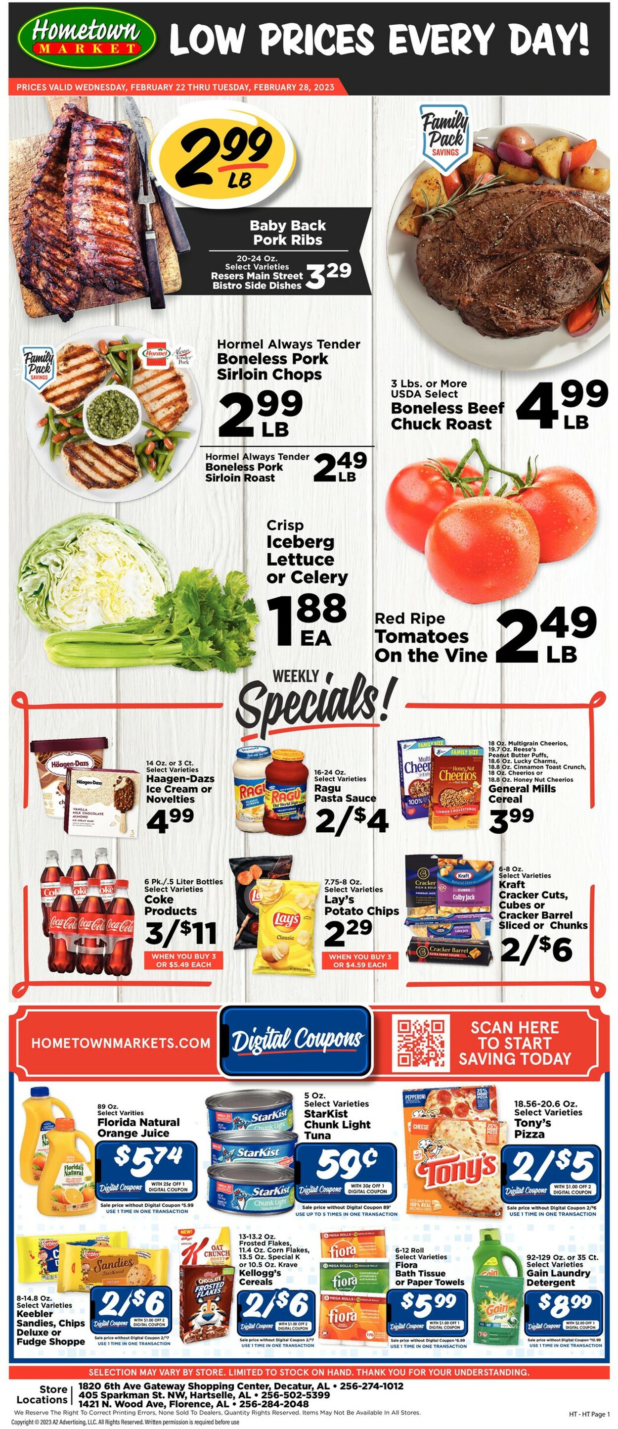 Hometown Market Ad from 02/22/2023