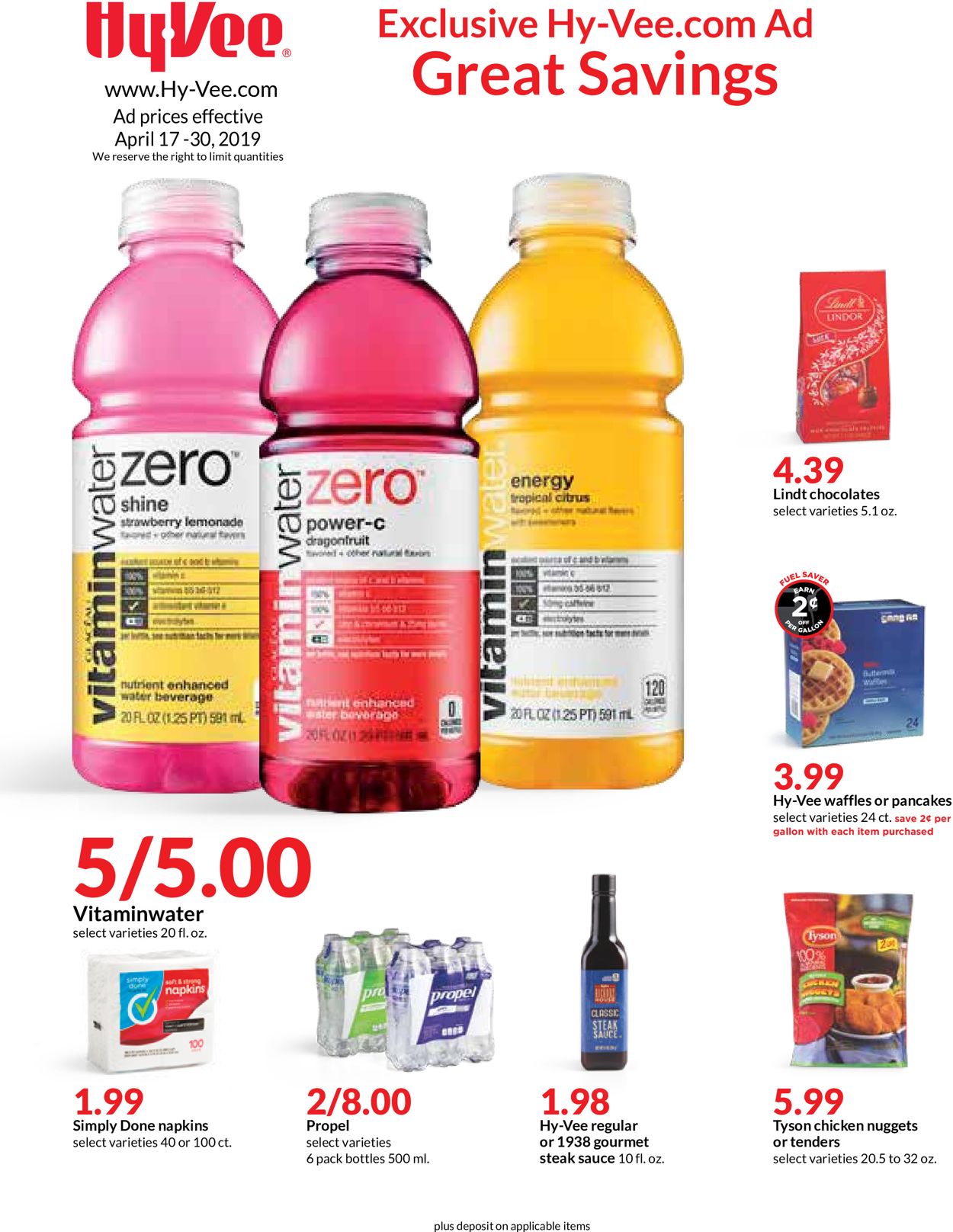HyVee Ad from 04/17/2019