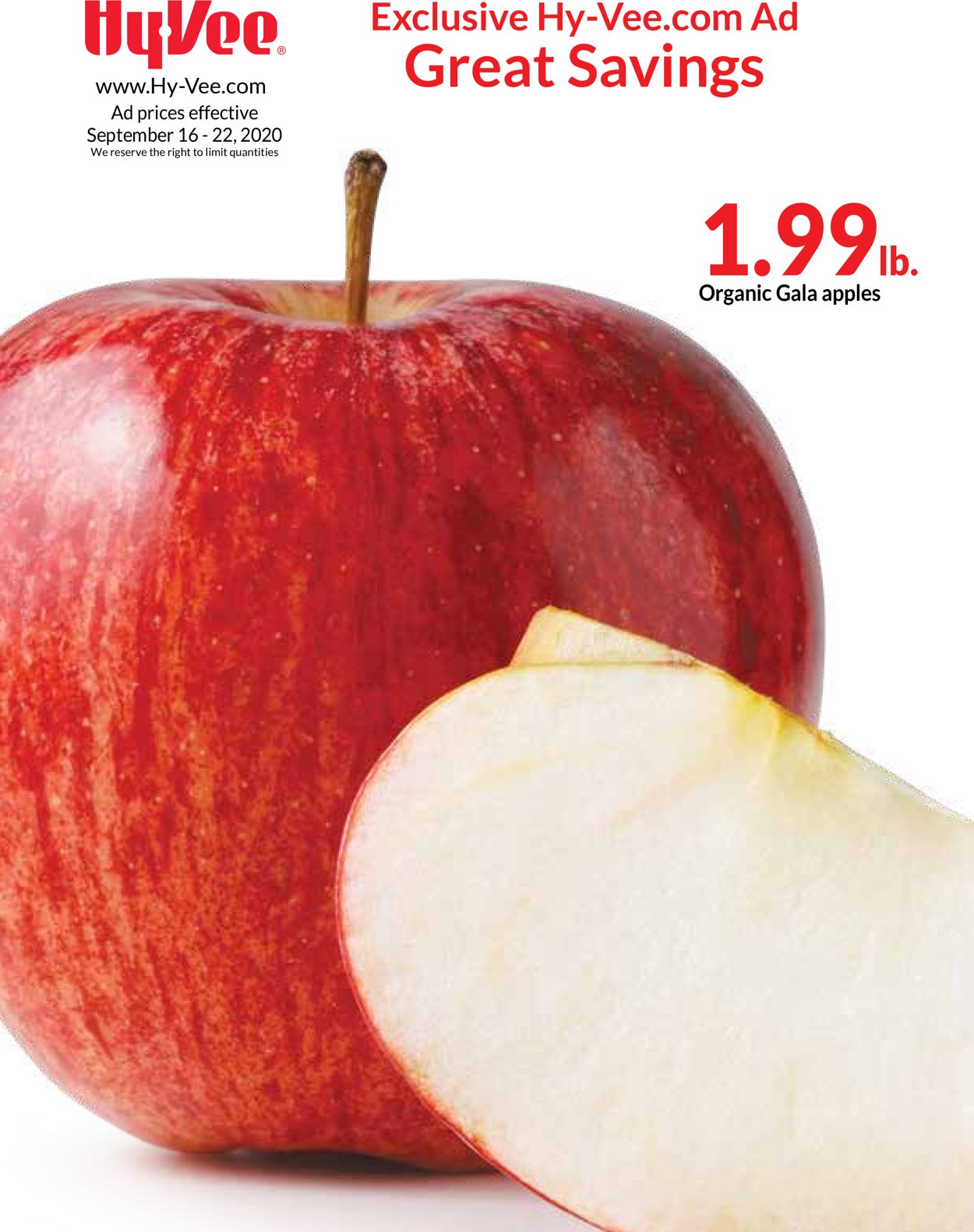 HyVee Ad from 09/16/2020