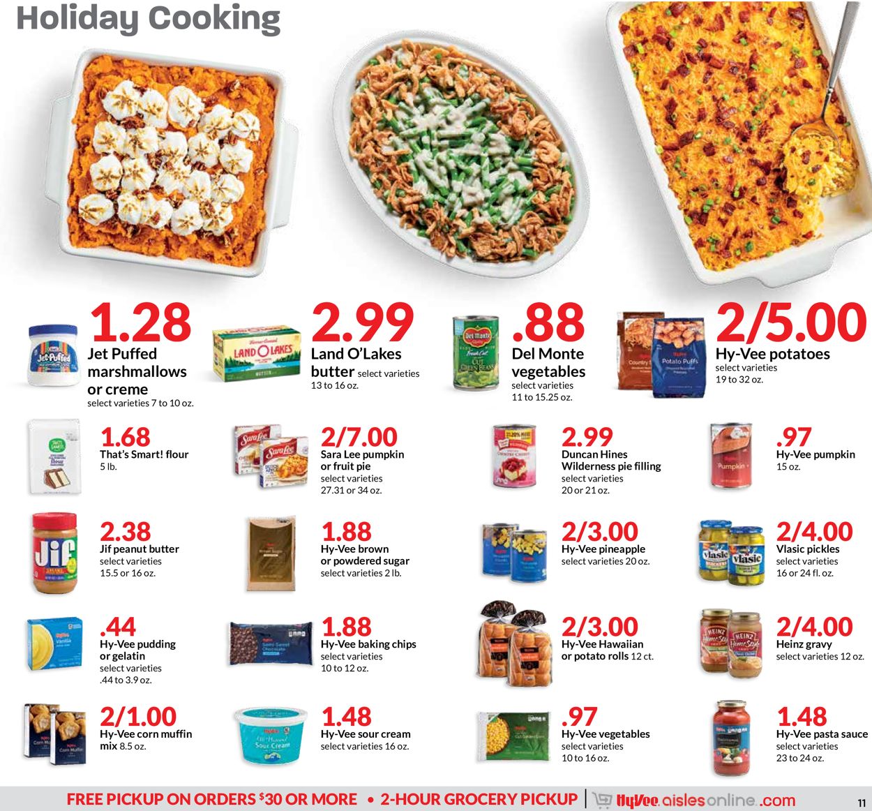 HyVee Ad from 11/11/2020