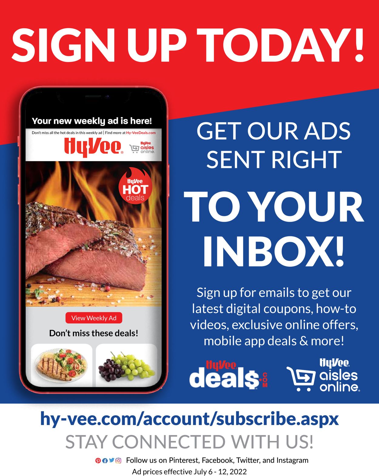 HyVee Ad from 07/06/2022