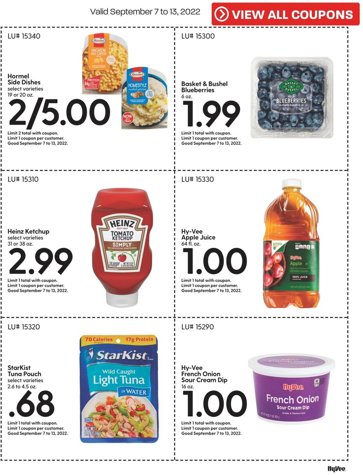 HyVee Ad from 09/01/2022