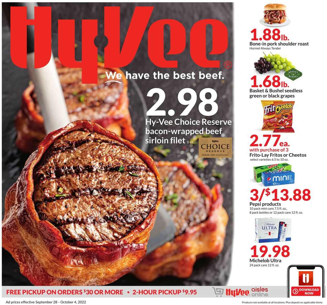 HyVee Ad from 09/28/2022