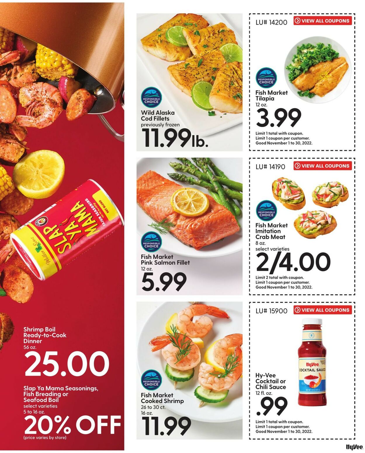 HyVee Ad from 11/01/2022