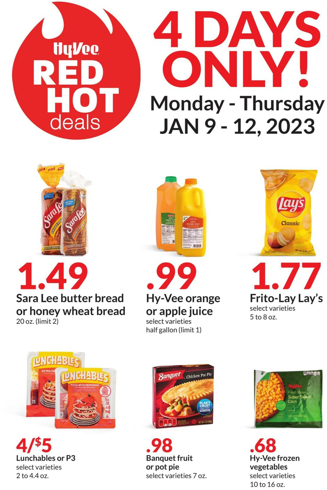 HyVee Ad from 01/09/2023