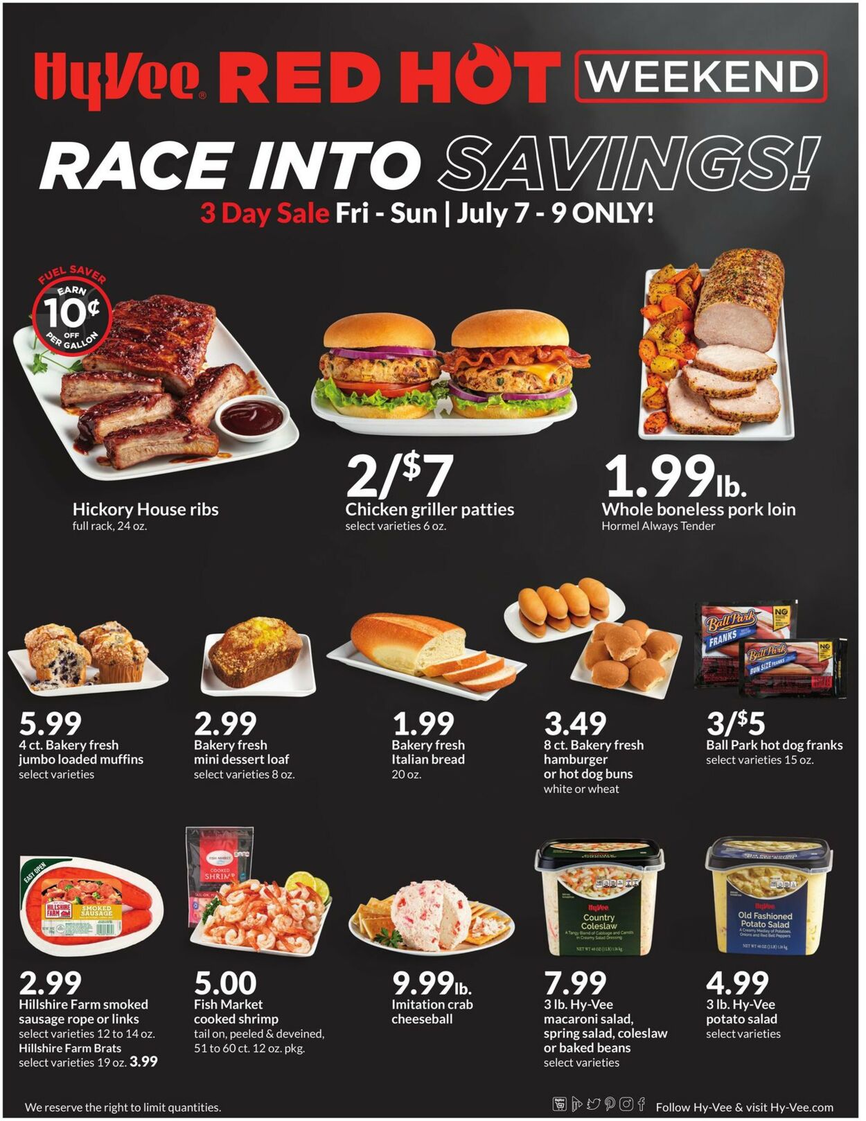HyVee Ad from 07/07/2023