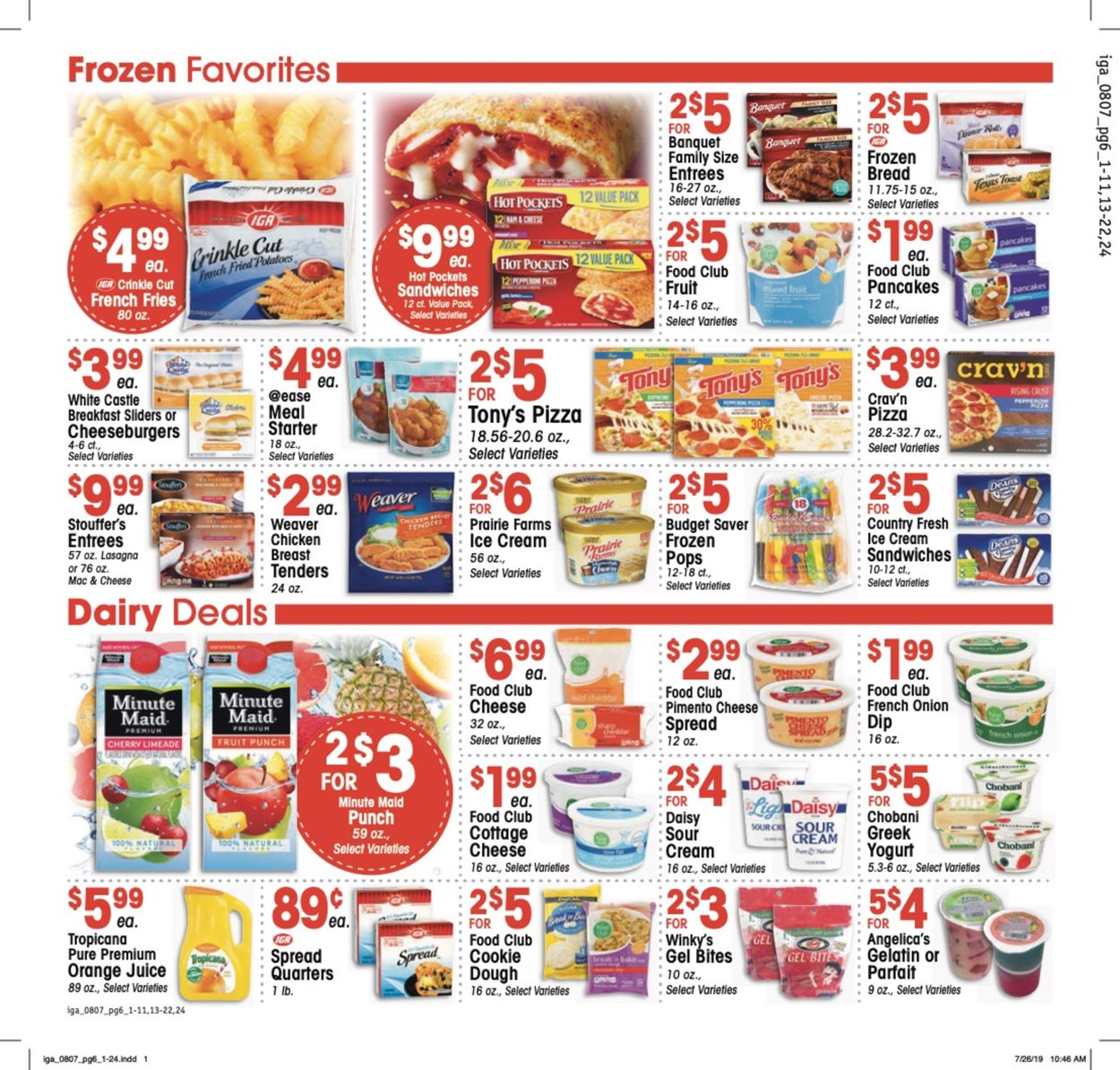 IGA Ad from 08/07/2019