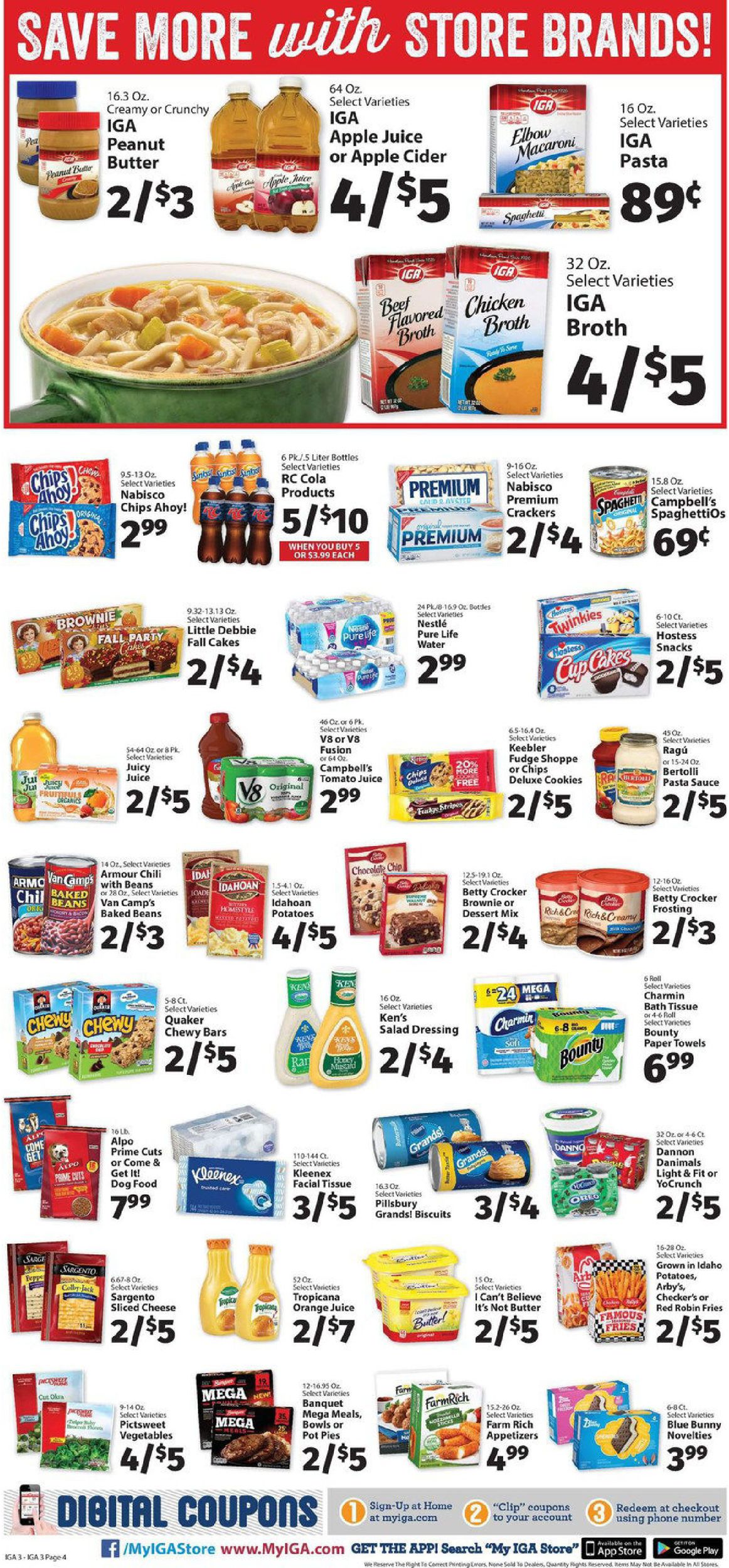 IGA Ad from 10/14/2019
