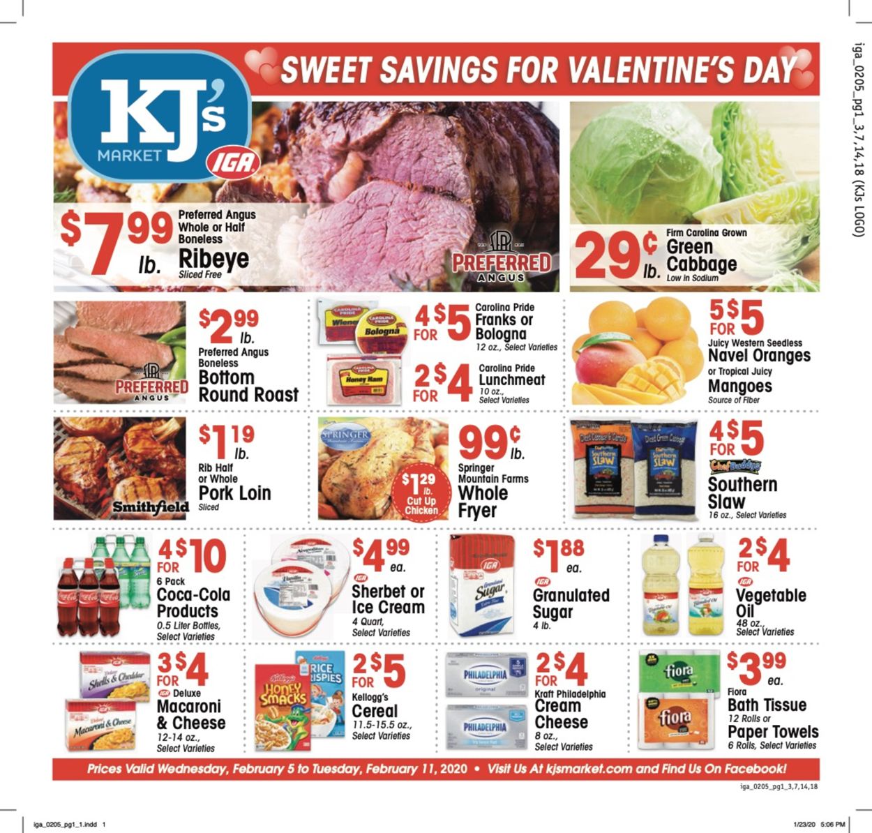 IGA Ad from 02/05/2020