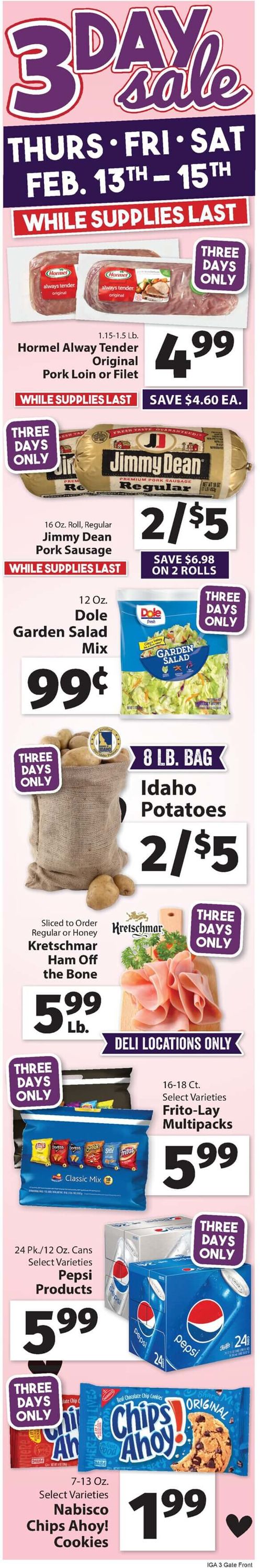 IGA Ad from 02/10/2020
