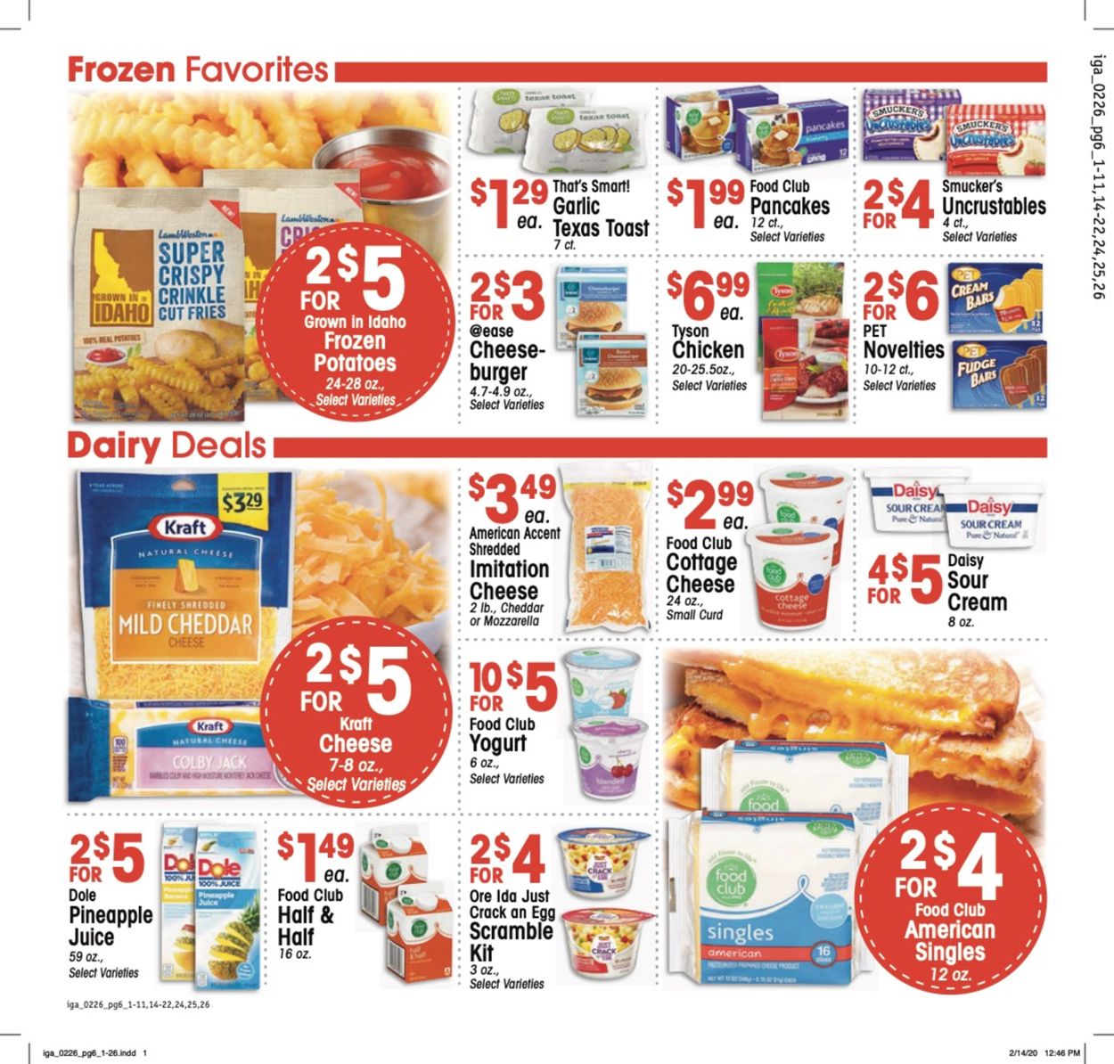 IGA Ad from 02/26/2020