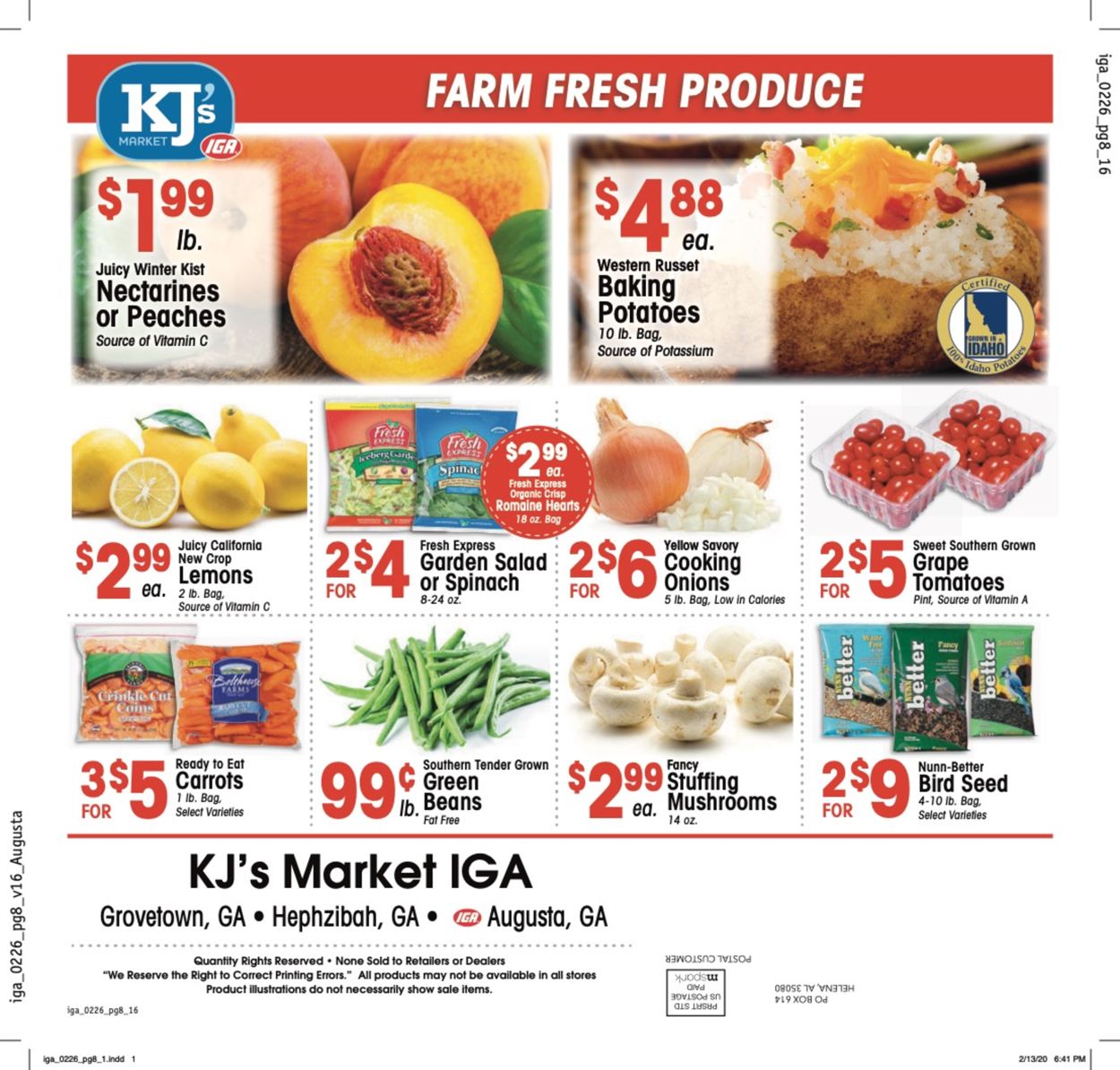 IGA Ad from 02/26/2020