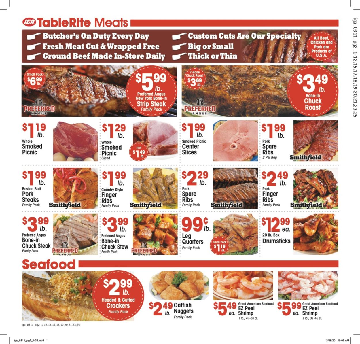 IGA Ad from 03/11/2020
