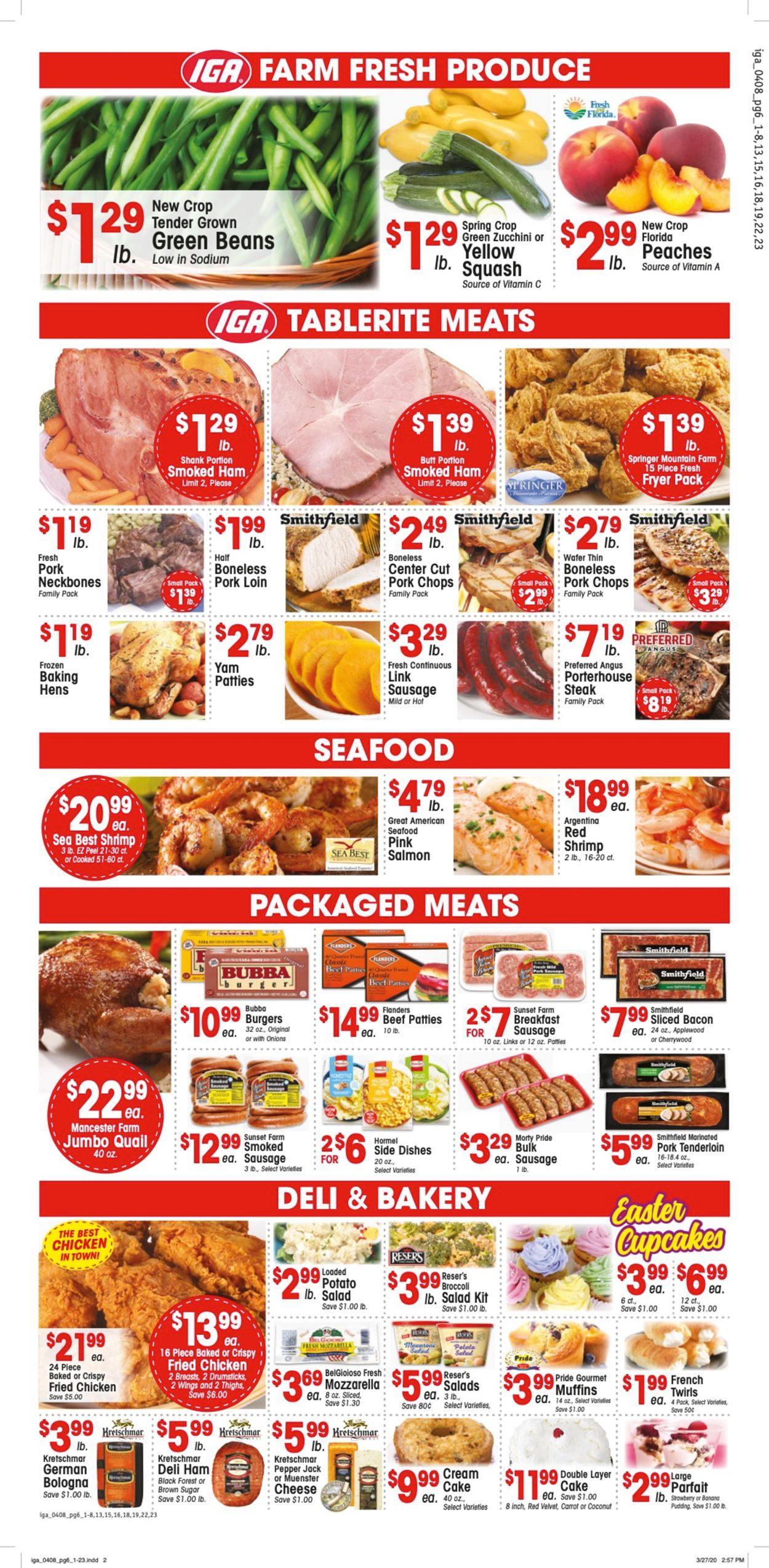 IGA Ad from 04/08/2020