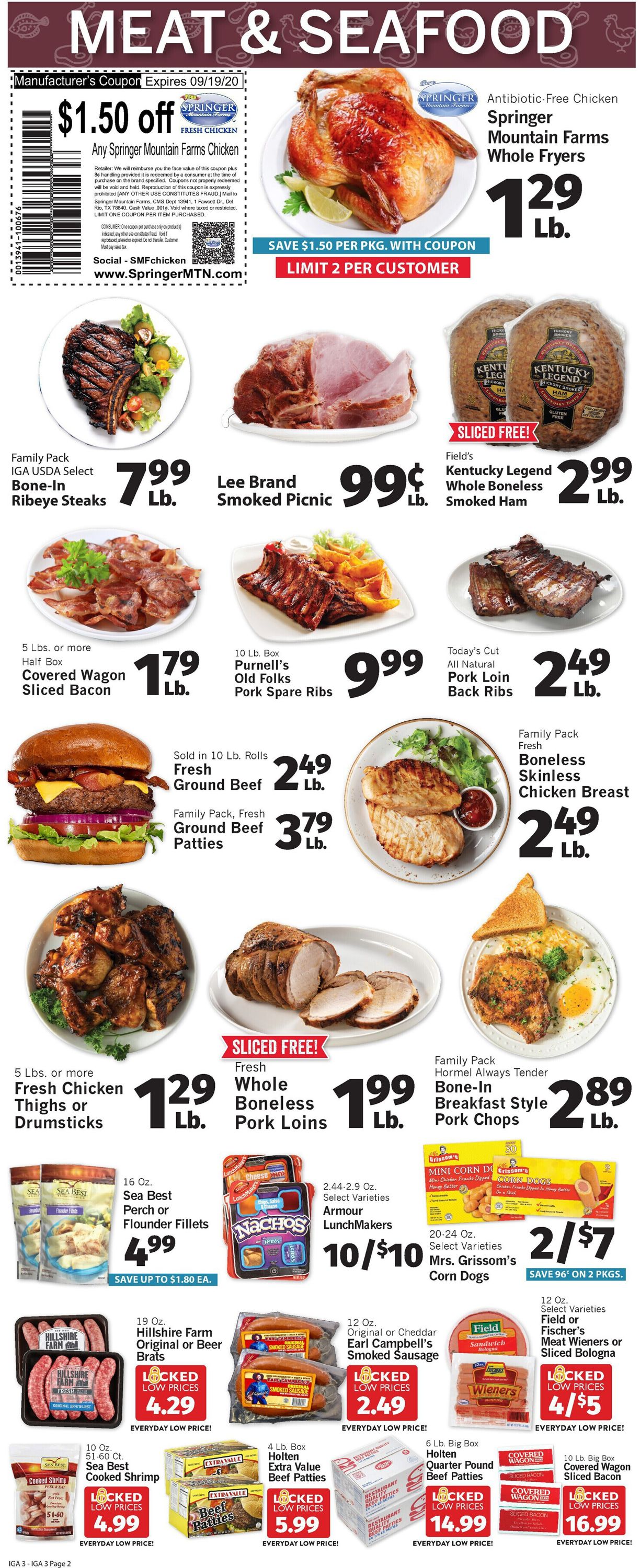 IGA Ad from 08/12/2020